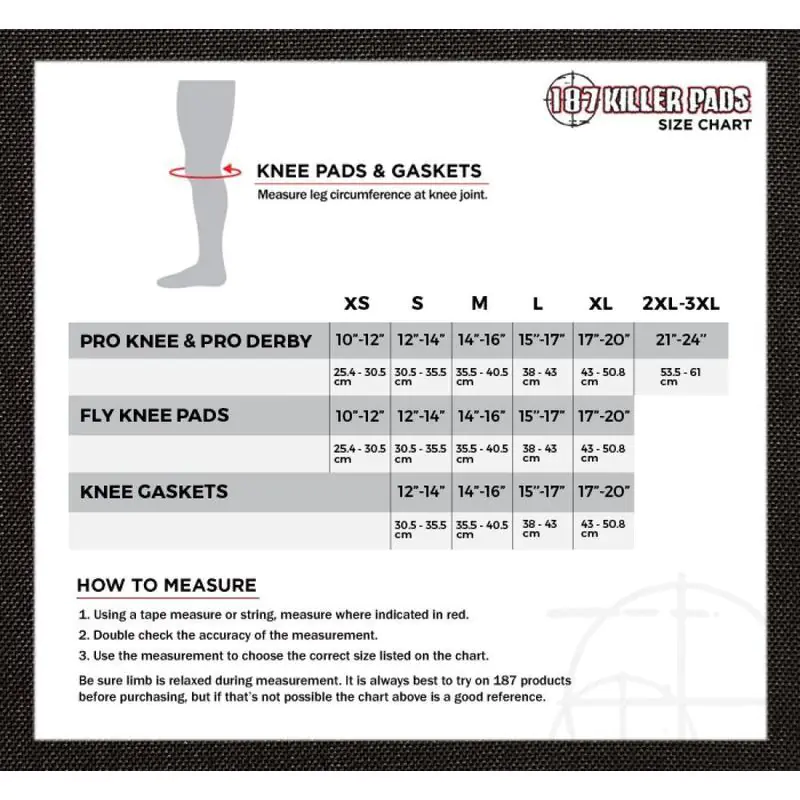 187 Killer Pads Fly Knee Black S Adult — get for an
