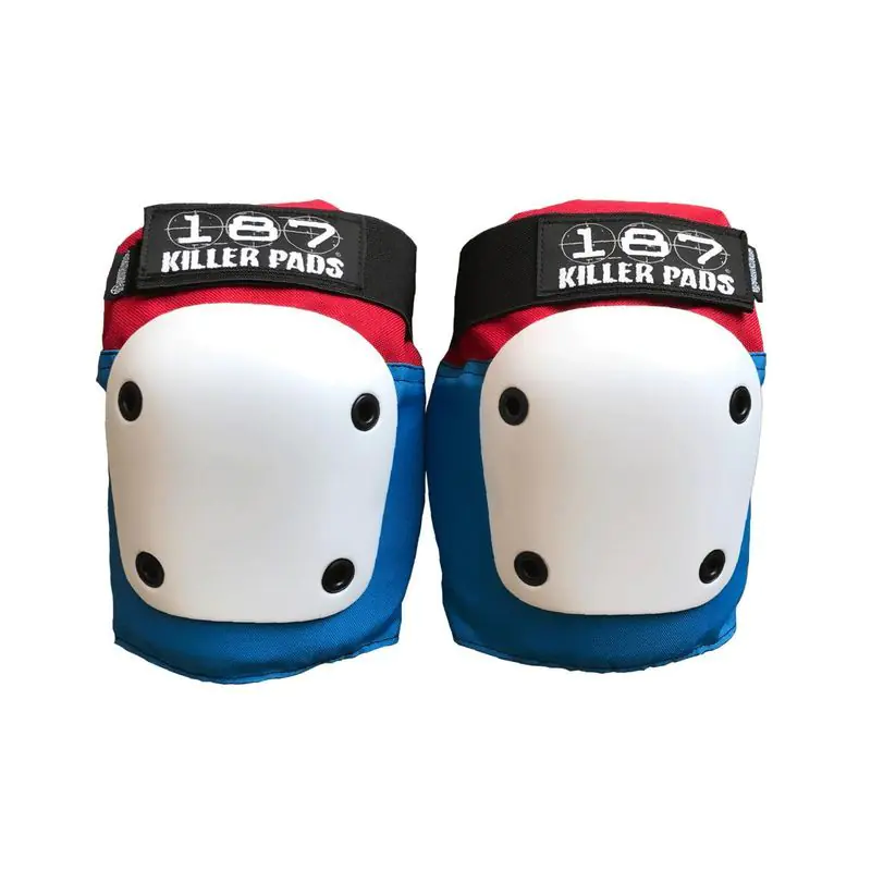 187 Killer Pads Fly Knee Red/White/Blue L Adult — get for an