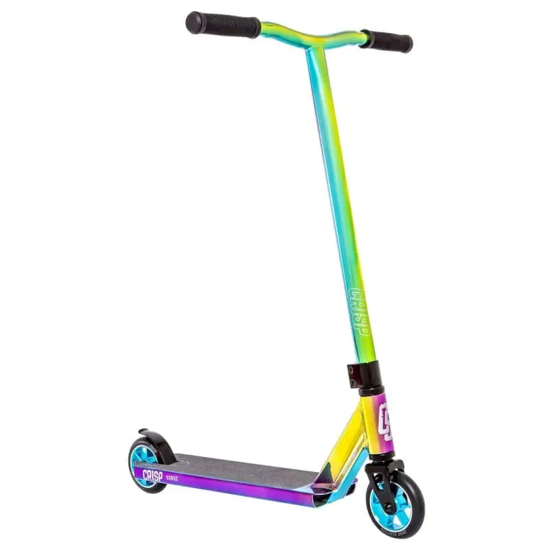 Crisp Surge Pro Scooter Chrome Blue/Green/Purple — get for