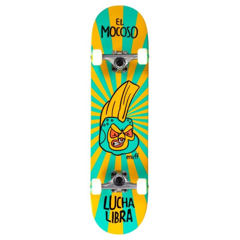 ENUFF Skateboard Komplettboard Longboard LUCHA LIBRE Skateboard 2021 yellow/blue 