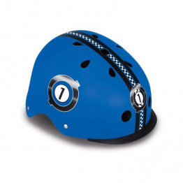 Globber Helmet for Kids Elite Navy Blue Lights / Racing