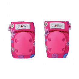 Globber Knee and Hand Pad Set Flowers Pink XXS