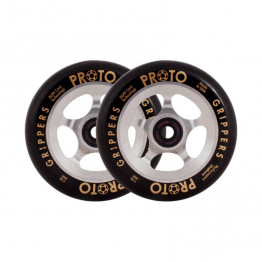 Proto Gripper Pro Scooter Wheels 2-Pack 110mm Black On Raw