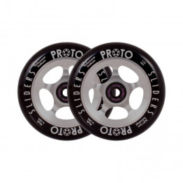 Proto Slider Pro Scooter Wheels 2-Pack 110mm Black On Raw