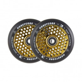Root Honeycore Black 2-pack Pro Scooter Wheels 110mm Gold