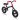Balansinis dviratis Globber GO BIKE AIR Black Red