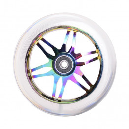 Fuzion Ace Pro Scooter Wheels 120mm Neochrome/Clear