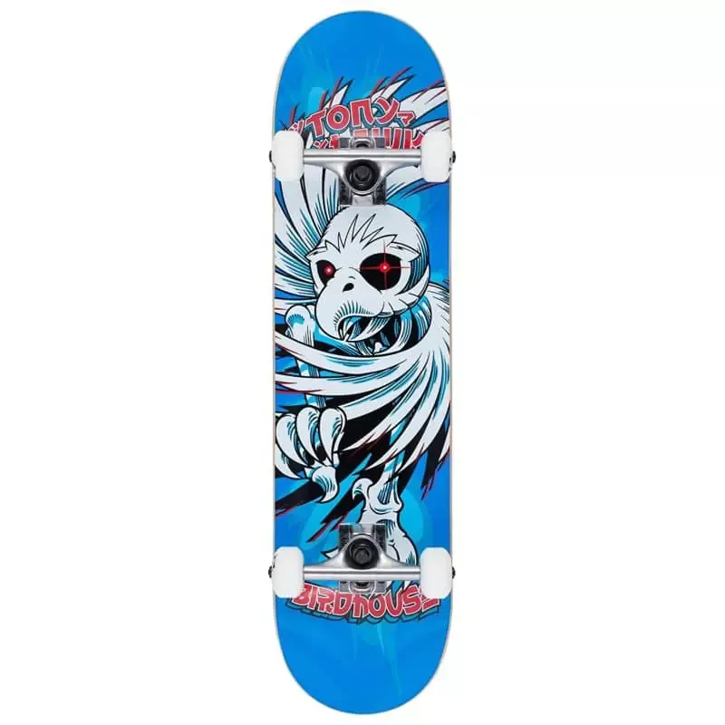 Birdhouse Complete Stage 1 Hawk Spiral Blue 7.75 IN