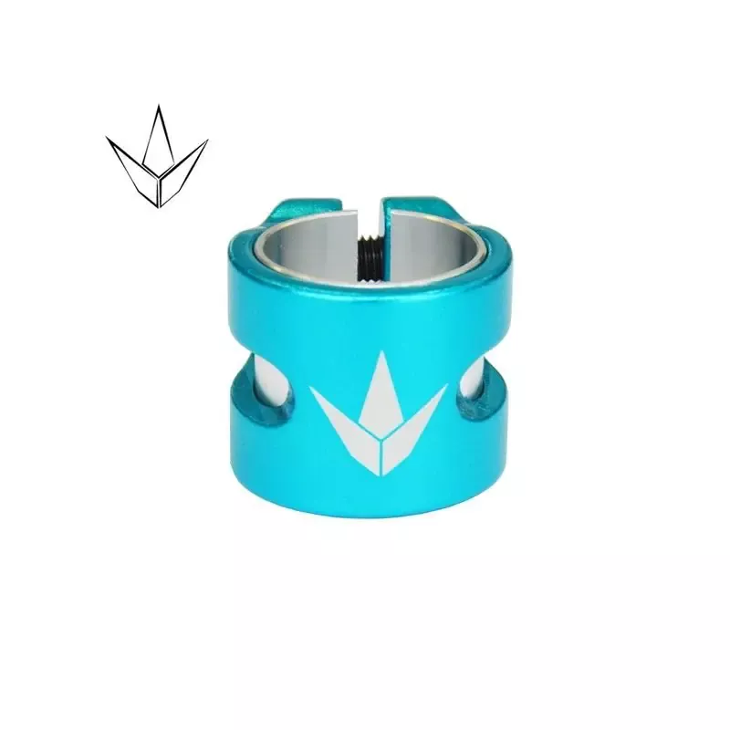 Blunt Clamp 2 Bolts Twin Slit Teal