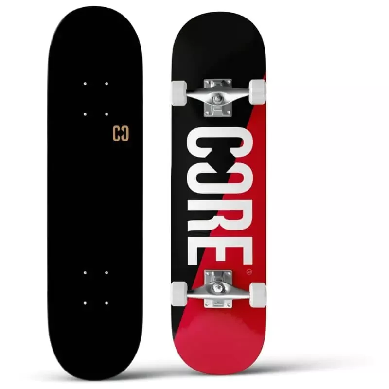 CORE Complete Skateboard Split Red/Black 7.75 — get for an