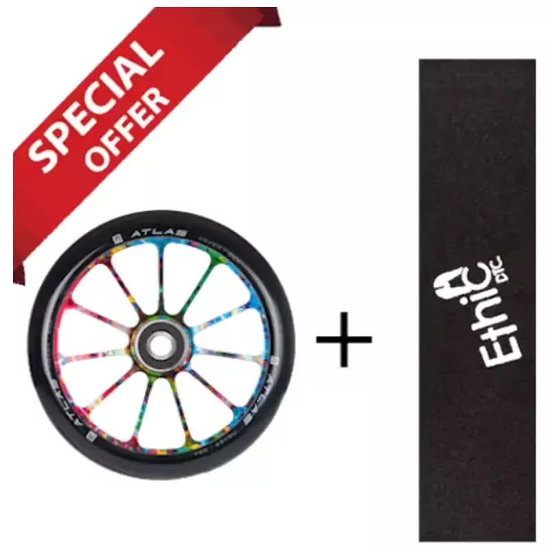 Ethic Atlas Pro Scooter Wheel 110mm Nebula + Ethic Griptape Big Coarss