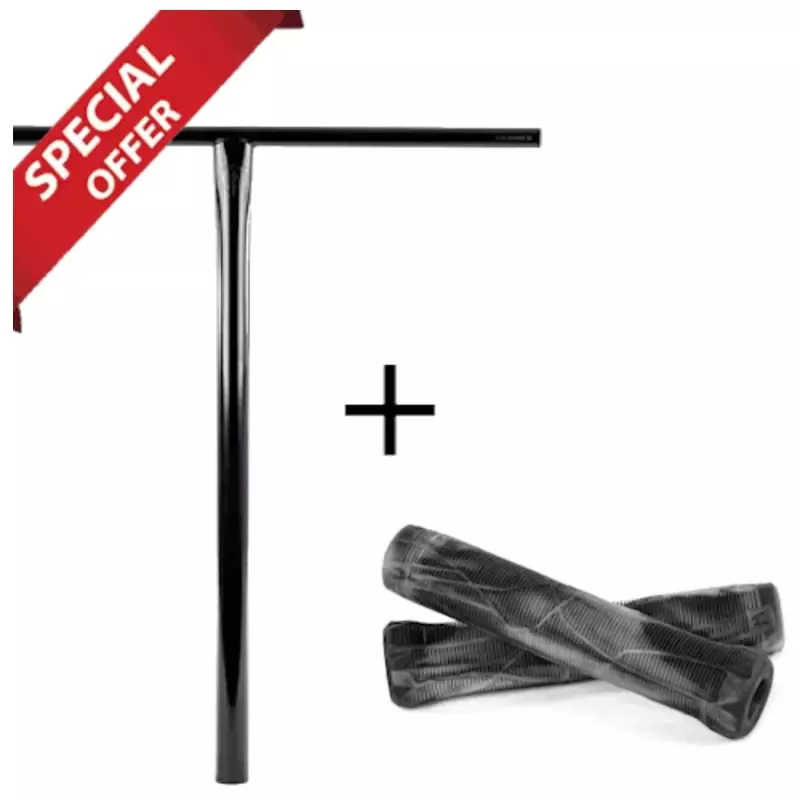 Ethic Bar Tenacity V2 67 High Black Mirror + Ethic Slim Grips Glow/Black Mix