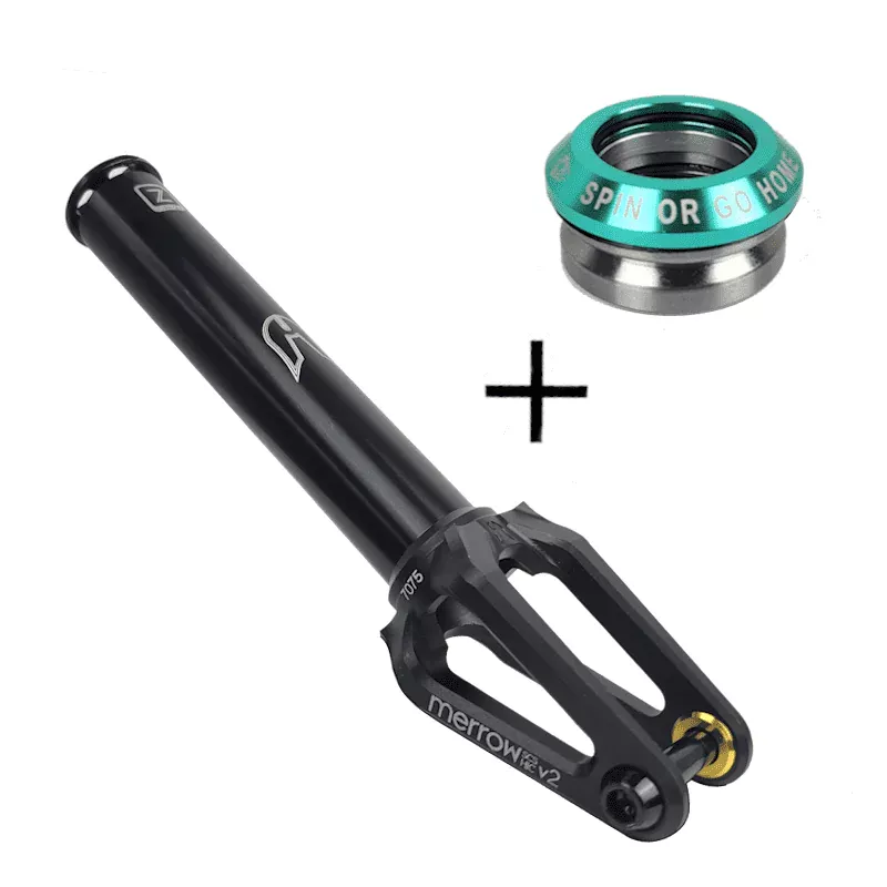 Ethic DTC Merrow Fork HIC/SCS V2 Black + Union Headset Spin Or Home Mint
