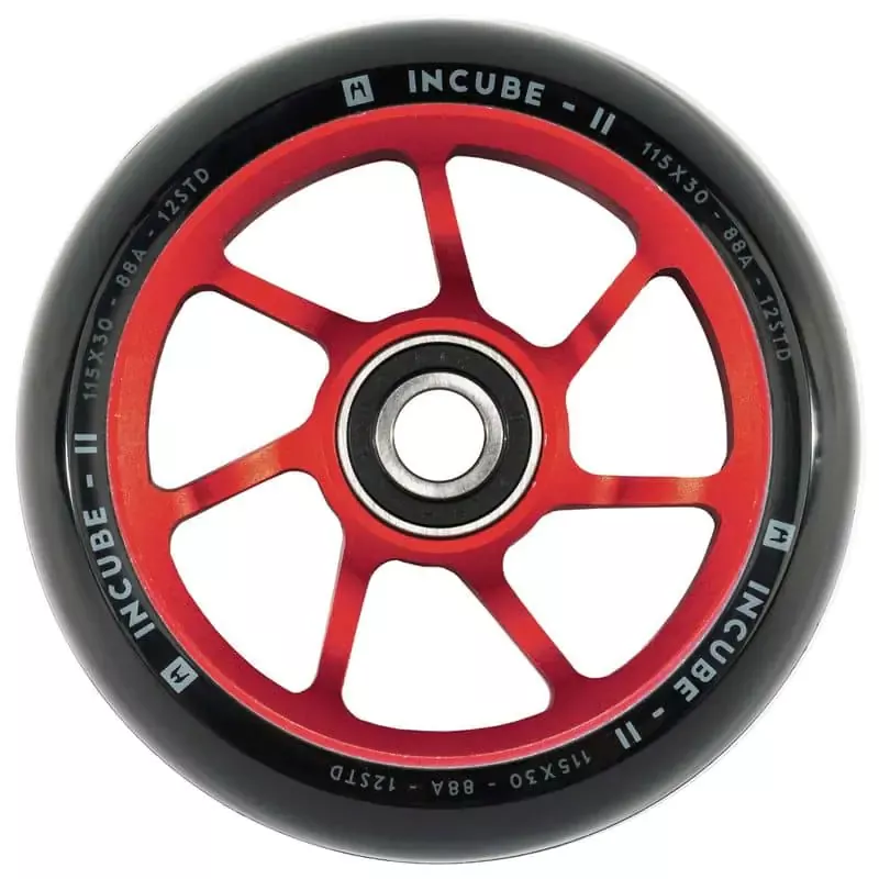 Ethic Incube V2 Pro Scooter Wheel 12 STD 115mm Red