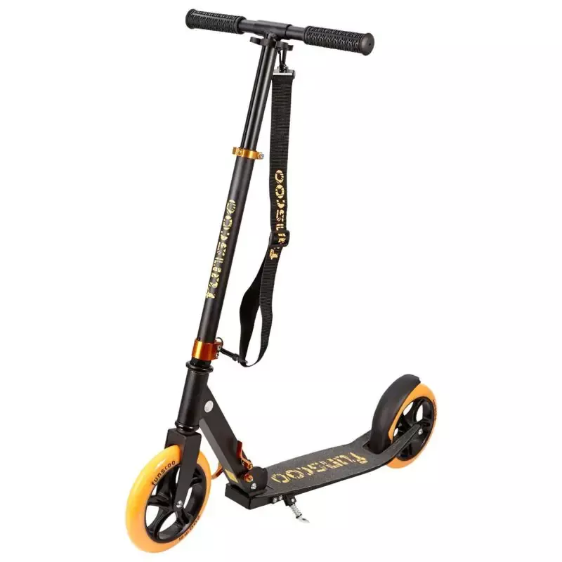 thumbnail image 2 of Toucan Adult City Scooter – Folding, 200mm Wheels, Suspension, Yellow (Very Good Condition) 2 of 5