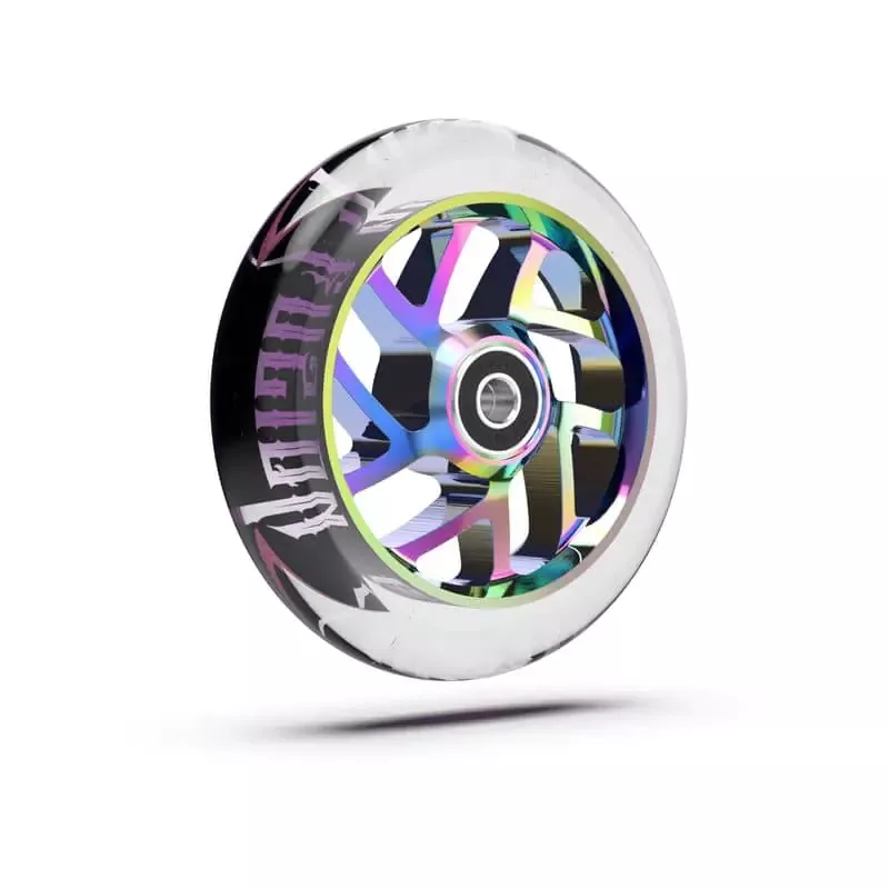 Fuzion Flight Pro Scooter Wheels 110mm Clear PU/Neochrome