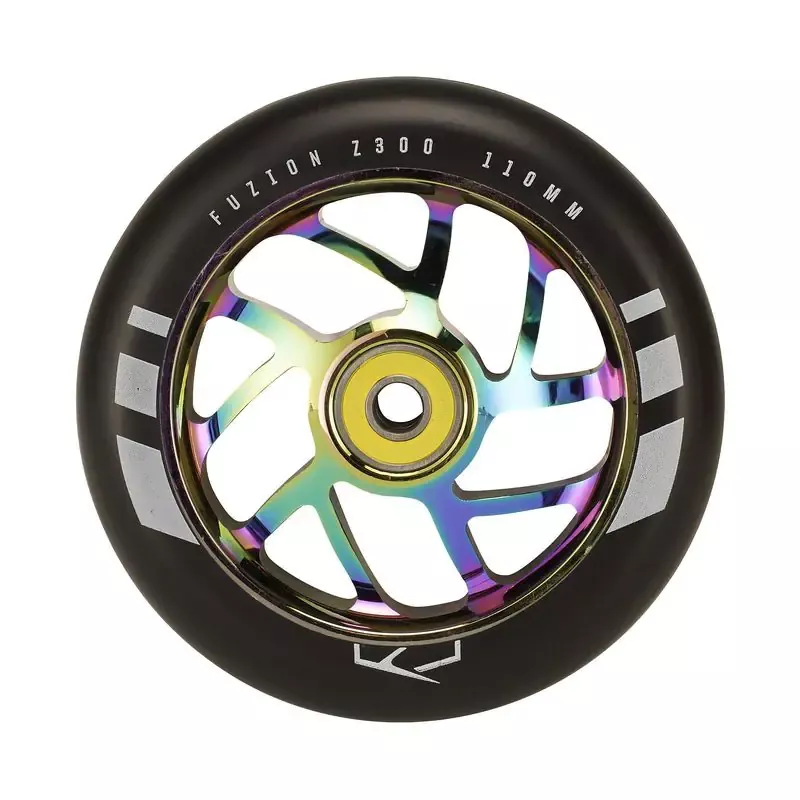 Fuzion Flight Pro Scooter Wheels 110mm Oil Slick/Black