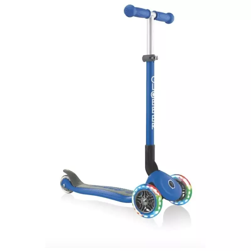 Globber Primo Foldable Lights Navy Blue — get for an attractive