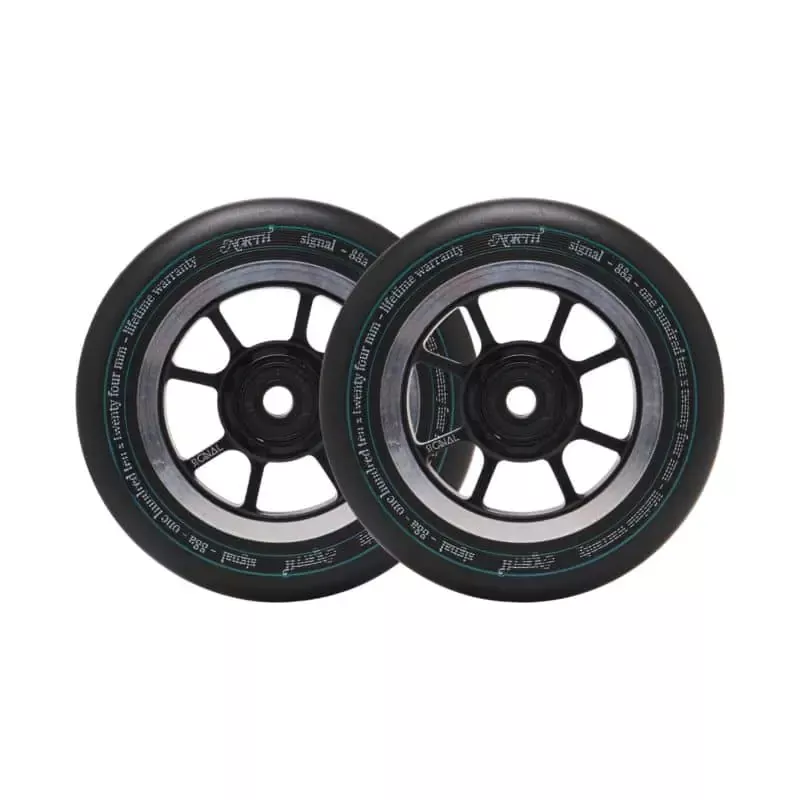 North Signal Pro Scooter Wheels 2-Pack 24mm Black