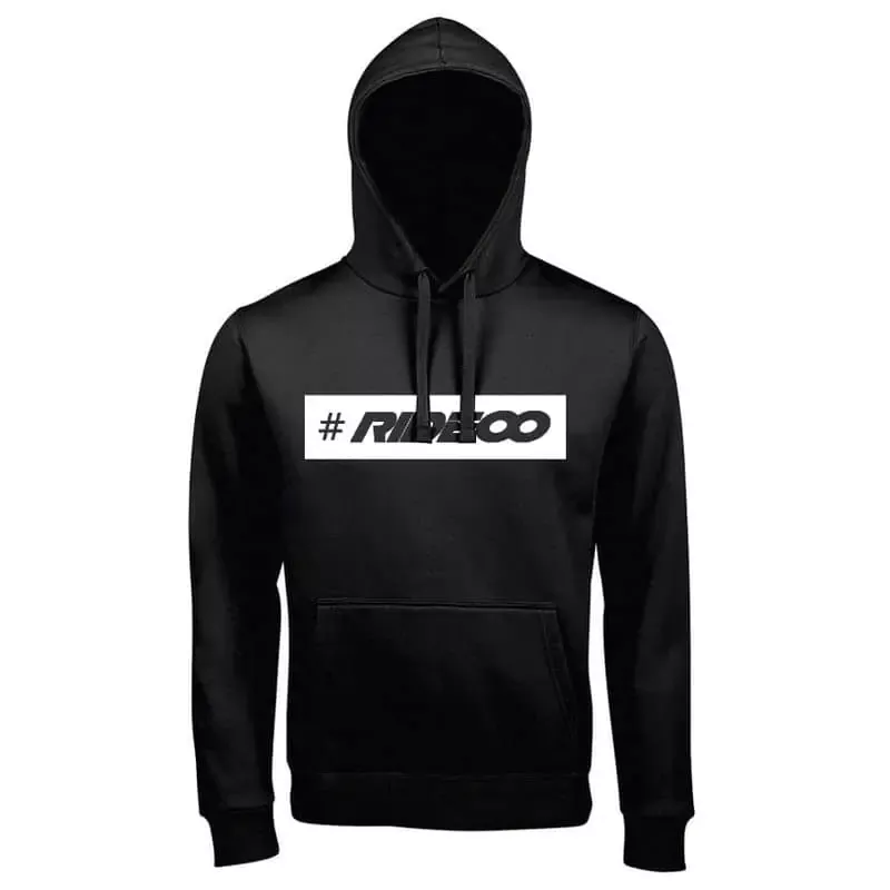 Rideoo Logo Hashtag Hoodie S Black