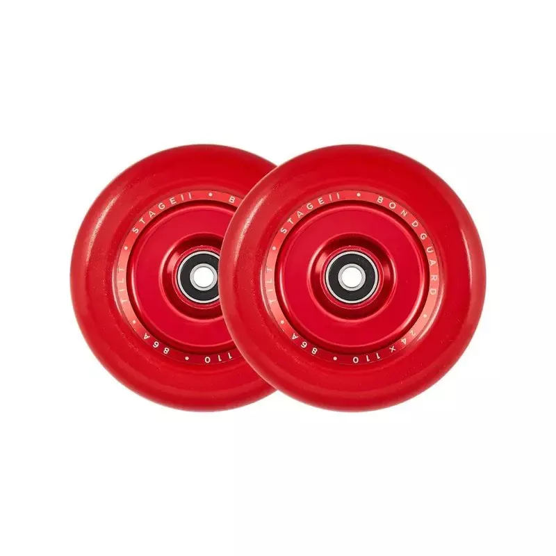 Tilt Stage II Full Core Pro Scooter Wheels 2-pack 110mm Red