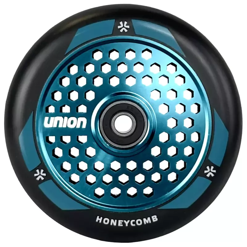 Union Honeycomb Pro Scooter Wheel 110mm Black/Polished Teal