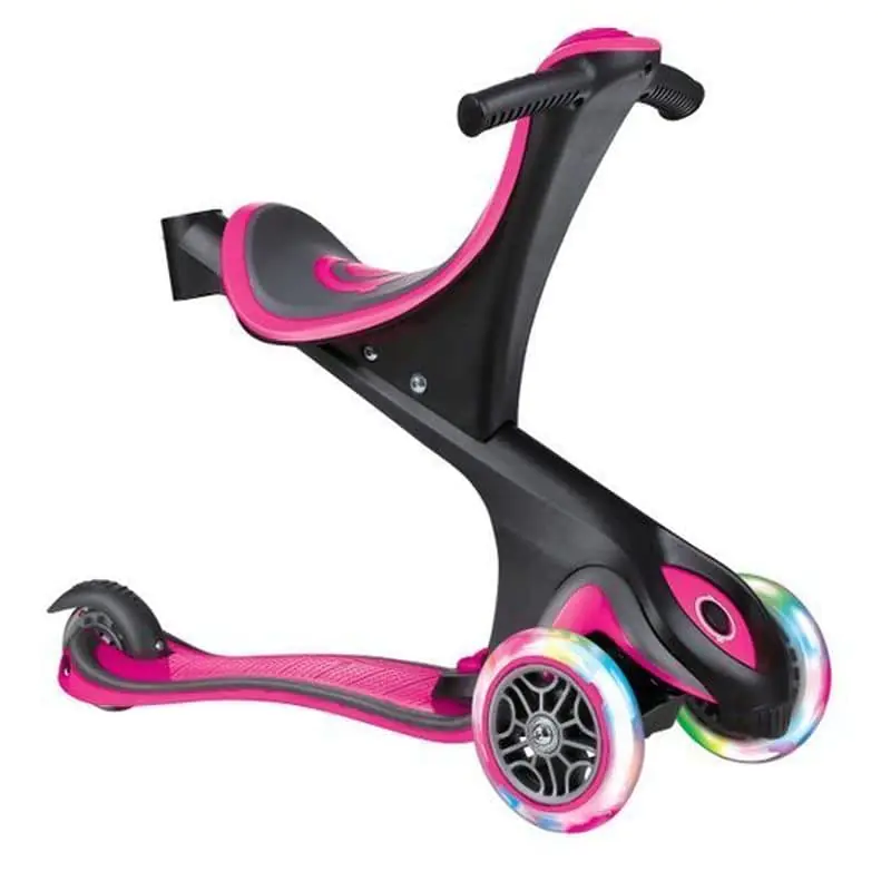 Globber Evo Comfort Lights Kids Scooter Pink — get for an