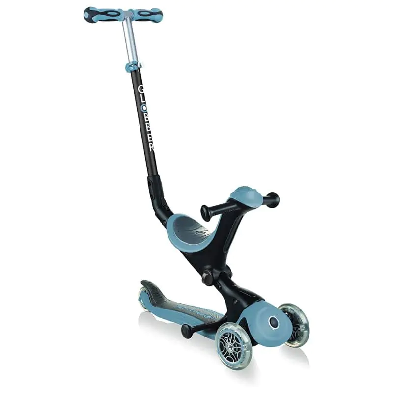 Globber Scooter for Kids GO UP Deluxe Lights Ash Blue — get