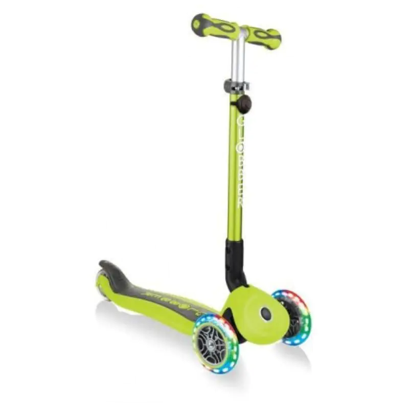Globber Scooter for Kids GO UP Deluxe Lights Lime Green — get for