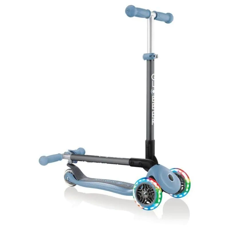 【箱付・未使用】GLOBBER PRIMO foldable lightsブルー Eco-Friendly Scooter: JUNIOR FOLDABLE LIGHTS ECOLOGIC – Globber