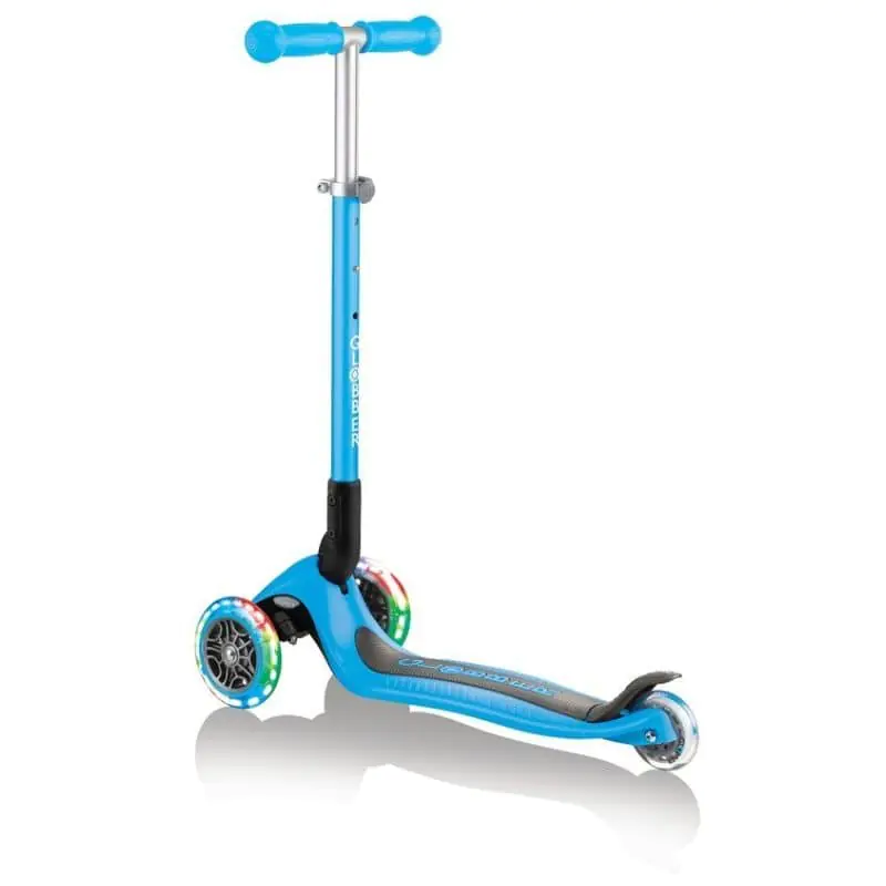 【箱付・未使用】GLOBBER PRIMO foldable lightsブルー Foldable 3-wheel Scooter: PRIMO FOLDABLE LIGHTS – Globber