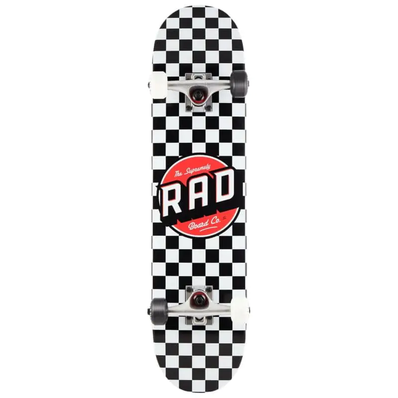 RAD Dude Crew Complete Skateboard 7.75 Checkers — get for an