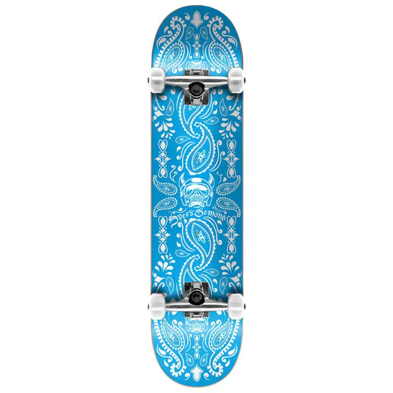 Speed Demons Bandana Complete Skateboard 7.75 Bandana Blue